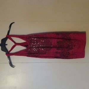 Womens Vanity racerback tank top size medium